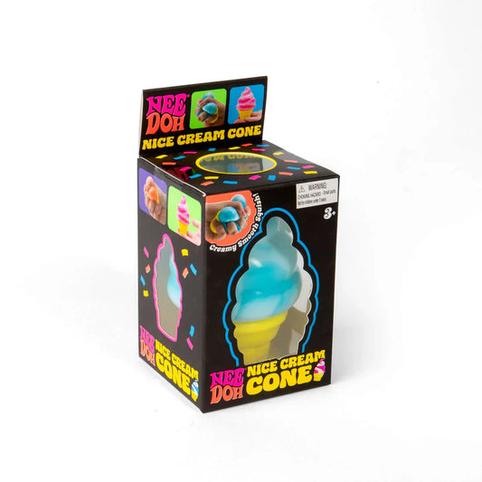 NeeDoh Nice Cream Cone - Schylling Squishy Fidget Toy, Sensory Stress Toys